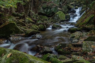 福島県矢祭町　秋の滝川渓谷