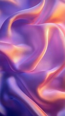 Obraz premium A vibrant, flowing fabric in shades of purple and orange, evoking a sense of movement.