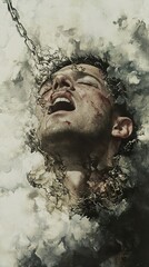 The Anguish of Chains: A Surreal Exploration of Emotional Pain