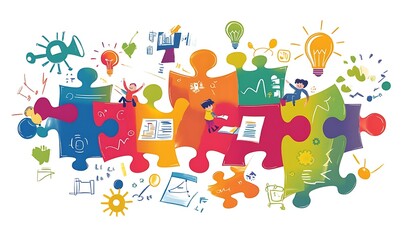 Fototapeta premium Continuous Learning and Professional Development, a culture of continuous learning and professional development with an image showing employees participating in training programs, design 