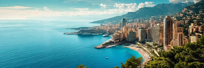 The Principality of Monaco on the French Riviera