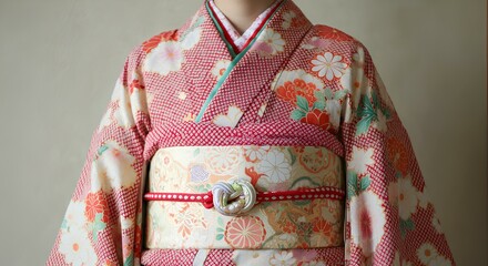 Fototapeta premium 日本の女性、着物姿｜Japanese woman in kimono