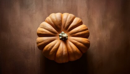 Obraz premium 冬を感じさせるカボチャと温かな落ち着いた背景 