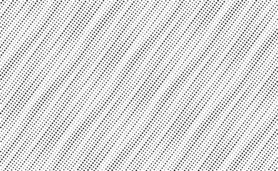 Diagonal, oblique, slanting dots lines, stripes geometric vector pattern. Abstract halftone texture and background. Vector illustration.