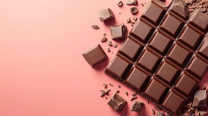 National Chocolate Day Concept. Copy Space