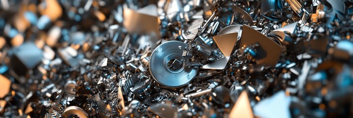 National Metal Day Concept. Copy Space 