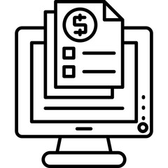 Fototapeta premium Invoice Icon