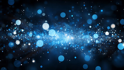 Light blue bokeh background with white circles and soft lighting effects.
