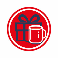 Caneca Logo Vetor, natal, 