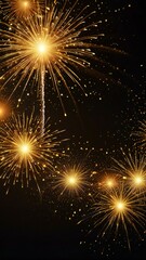 Naklejka premium fireworks on the night sky