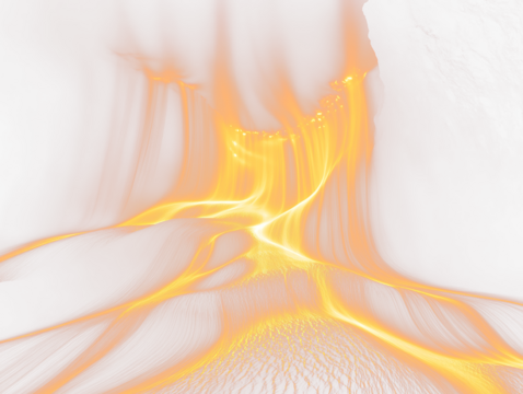 Here's a description for your stock photo, following your specifications

 Fiery abstract landscape, glowing energy streams.