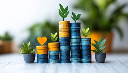 an image representing growth through paid advertisements (graph)