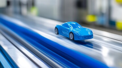 Fototapeta premium Wind tunnel testing model in action, showcasing aerodynamic principles and engineering innovation.