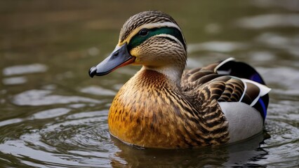 duck on the water
