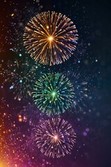 Fototapeta premium fireworks in the night sky