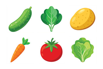 set of vegetables