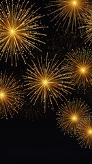 Naklejka premium fireworks on the night sky