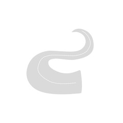 Fototapeta premium winding road vector