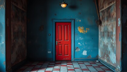 Obraz premium Silent Clues: The Start of a Detective’s Puzzling Case
