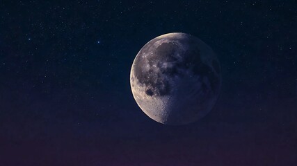 Fototapeta premium AI GENERATE background, A glowing moon against a gradient night sky of deep indigo and lavender.