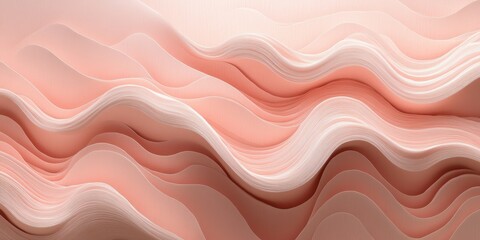 Delicate sound patterns Peachy pink A visualization o