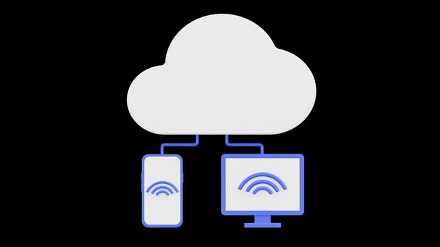 Cloud Computing: Connecting Devices in a Digital Era, 4K Animation