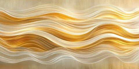 Whispering waves Gentle golden hues A visualization o