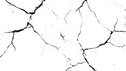 crack concrete white wall or Cement wall background, grunge wall texture with crack