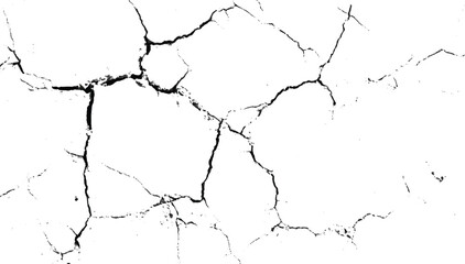 crack concrete white wall or Cement wall background, grunge wall texture with crack