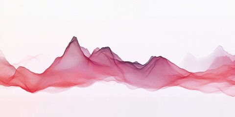 Obraz premium waveforms Hazy rose A visualization of sound wav