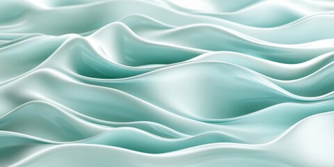 Obraz premium motion waves Pale aqua green A visualization