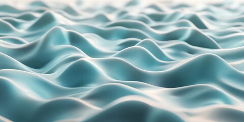 Obraz premium undulations Light mint A visualization of so