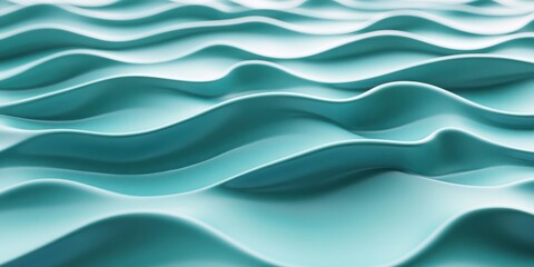 Fototapeta premium undulations Light mint A visualization of so