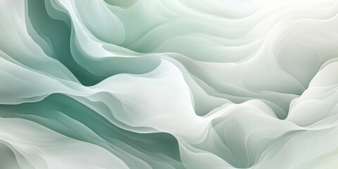 Obraz premium waves Light mint A visualization of sound wave