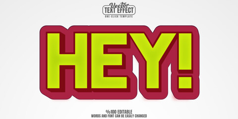 Retro editable text effect, customizable vintage and classic 3d font style