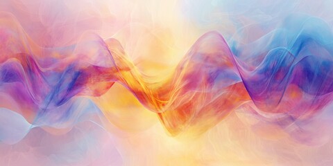 Obraz premium rhythm Warm pastels A visualization of