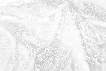 Here's a description for your stock photo, aiming for under 84 charactersElegant black lace fabric texture.