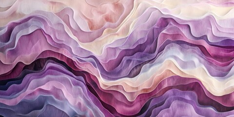 Fototapeta premium vibrations Mauve hues A visualization of soun