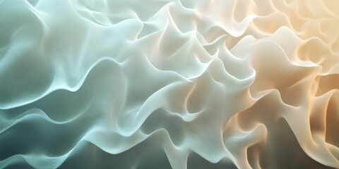 Obraz premium sound waves Ivory hues A visualization of soun