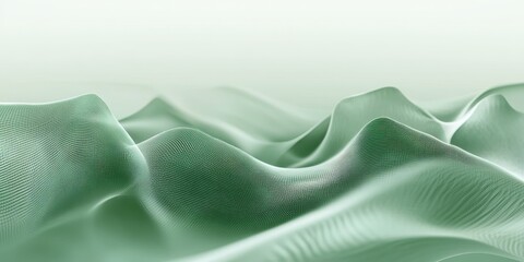 Obraz premium pulsating beats Pale green A visualization of so