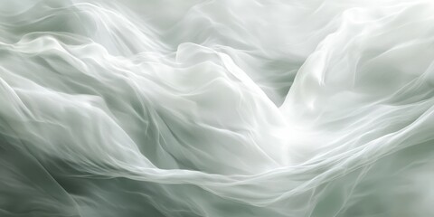 Obraz premium pulses Serene whites A visualization of sound wa