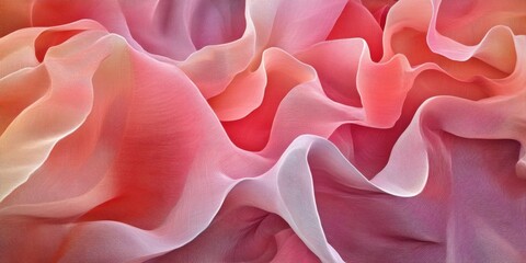 undulating forms Pastel pinks A visualization of