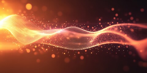 Obraz premium frequency waves Peachy tones A visualization