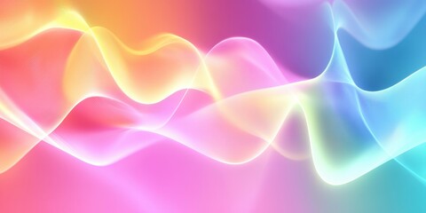 Obraz premium pulse patterns Warm pastels A visualization