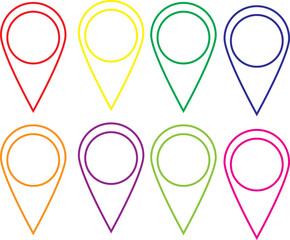 Location icon. Maps pin. Location pin. Pin icon vector. Location map icon