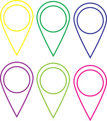 Location icon. Maps pin. Location pin. Pin icon vector. Location map icon