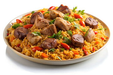 Fototapeta premium Pilaf with Meat. 