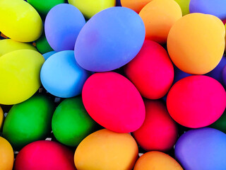 colorful easter eggs.