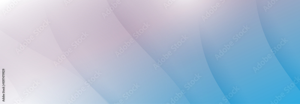 Aufkleber Soft Gradient Abstract Background with Flowing Curves