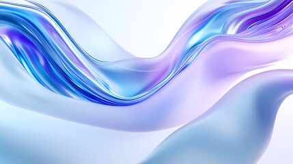 Digital technology blue and purple abstract gradient curve illustration poster background
